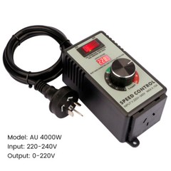 4000W Electronic Voltage Regulator Stepless AC Motor Speed Controller 110V/220V