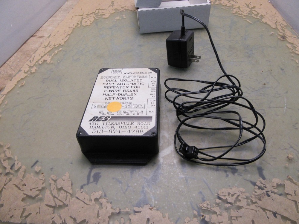 r.e. smith res difar44 rs485 dual isolated half-duplex repeater [4*D-9]