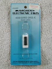 (4) ARCHER 276-2442 4000 SERIES CMOS IC QUAD LATCH 4042