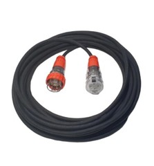 50 Amp 25m Extension Lead, 3 Phase, 4 pin, 415V 50A 25mt Cable 10mm² Rubber 3Ph