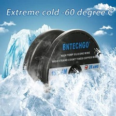 BNTECHGO 26 Gauge Silicone Wire Spool 500 ft Black Flexible 26 AWG Stranded T…