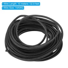 32.8Ft 14AWG Electronic Wire High Temperature Electrical Silicone Cable Black