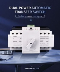 Circuit Breaker 3 Wire MCB Type Dual Power Automatic Transfer Switch 3P 63A 380V