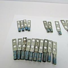 Burndy Lugs, Lot of 94 Assorted 1 and 2 Hole lugs, New