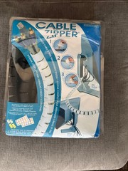 Cable Zipper Spiral Cable Wire Zip Wrap Tube Tubing Computer Manage Cord Black