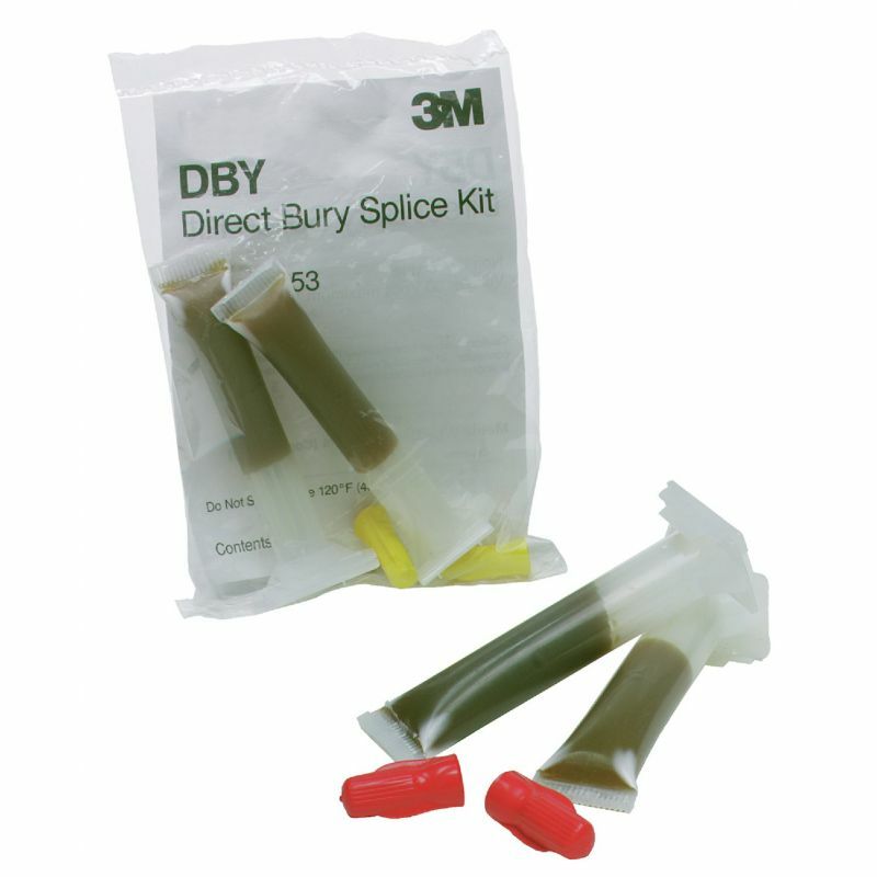 (2)-3M 600V Red 18 AWG to 10 AWG Underground Wire Splice Kit DBO/B-6