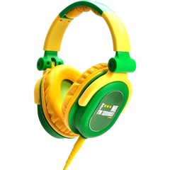 Idance FDJ300 Green/yellow Swivel Cup DJ Headphone