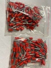 200 RED INSULATED FERRULE 16 AWG 8 MM LONG BARREL