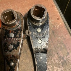 LOT OF (3) I FARGO 2 Lowell Reversible Lineman Ratchet 1 x 1-1/8 x 3/4 USA