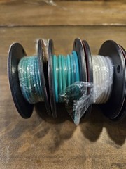 Lot of 12 THLY 24 & 26 AWG Tinned Copper Wire Dif Colors Green White Red Blue