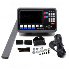 2 Axis DRO Digital Readout LCD Display with 2pc Glass Linear Scale 250mm+1000mm