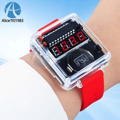 Electronic Watch DIY Kit LED Digital Tube Display Soldering Project Practice