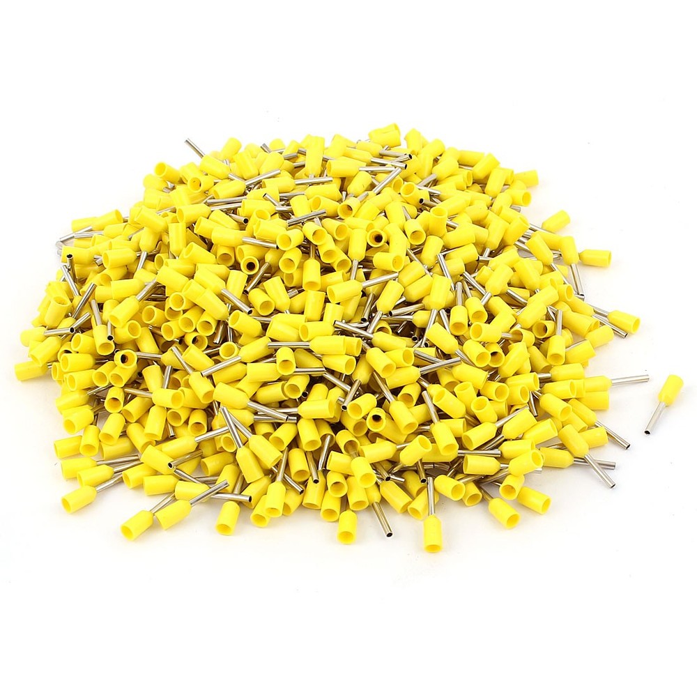 1000 Pcs Wire Copper Crimp Insulated Ferrule Pin Cord End Terminal AWG 22