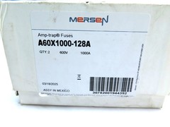 Mersen / Ferraz-Shawmut A60X1000-128A Amp-Trap Fuses BOX OF 2 600V 1000A