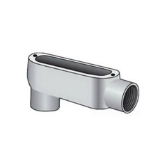 Oz-Gedney LB-200, 2″, Iron, 2-Hub, 90D, LB-Type, Rigid Conduit Body, 1pc