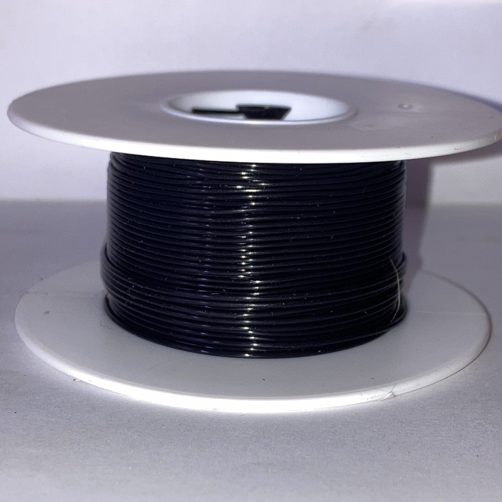 Ico-Rally STT-26 Size 26 “Thin-Wall” Black Teflon Tubing 100 ft. Spool