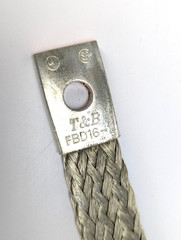 T&B Flexible Grounding Braid FBD16-1 Braided Grounding Strap 16″ Long x 1″ *NEW*