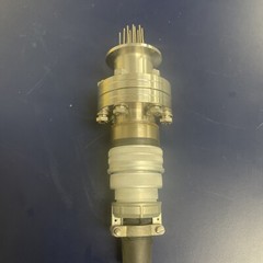 Electrical Vaccum Feedthrough 20-Pin 2.75 CF Flange Incl KF-40 Adaptor & Cable
