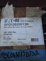 Eaton SPD120208Y2K 120kA Nema 1 Surge Protection Device NEW OPEN BOX