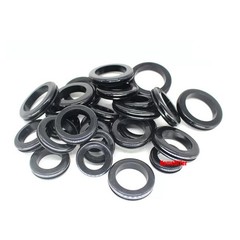 Black Blanking Wiring Grommets Rubber Open Grommet Blind Cable Hole 5mm 6mm-28mm