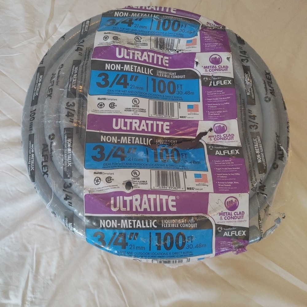 Southwire 3/4in x 89′ Partial Roll Nonmetallic Liquidtight Conduit Underground