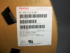 Raychem Shrink Sleeve 1/2″ Shrinks 50% Clear RT-375-1/2XSP 150 FT (47.5M) Reel