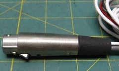 Switchcraft A Series 4 Pin XLR Female Cable Mount w/ AWM 2464 Gray Cable