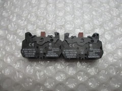 SIEMENS 3SB3400-0K CONTACT BLOCK LOT OF 2 NSNP
