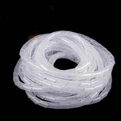 Spiral Wrap Cable Tidy White/Black Hide Banding Loom Wire Management 4mm-30mm
