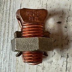 New Panduit SBC2-C Mechanical Copper Lug, Split Bolt Connector 600V, 6-2 AWG