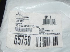 Hoffman CMFKSS SS Mounting Foot Kit 65750. 304 SS For Concept Type 1, COMLINE