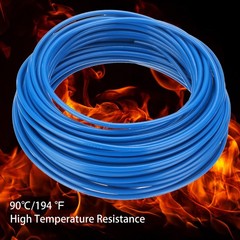 50 Feet Electrical Wire Insulated Stranded Copper 14 AWG Hook Up Wire Cable,Blue