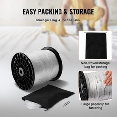 VEVOR Polyester Pulling Tape Mule Tape 3/4″ x 1053′ 2500 lbf Tensile Capacity
