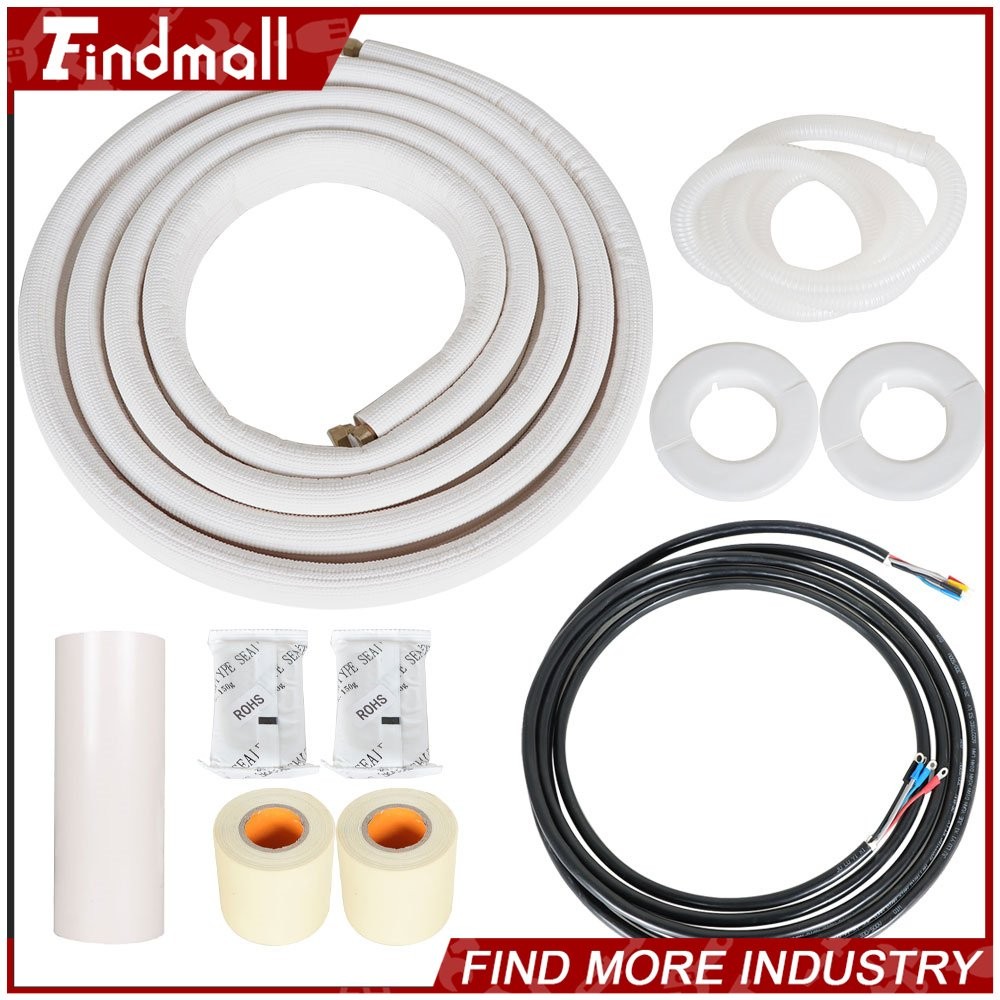 Findmall 1/4-3/8″ Dia. Three Length Options For Mini Split Heat Pump Systems Kit