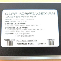 Crestron GLPP-1DIMFLV2EX-PM Green Light Power Pack, 2-Channel 0-10V Dimmer
