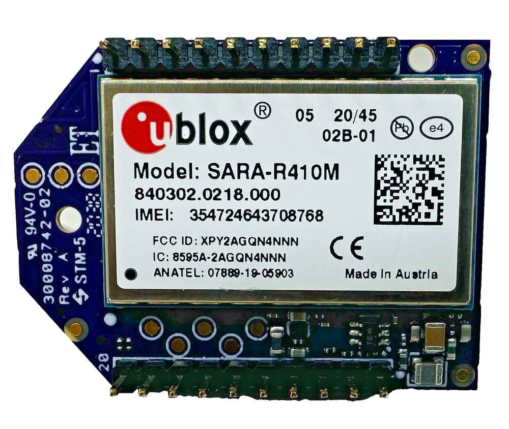 U-Blox SARA-R410M on a riser board Digi Xbee XB3M1 With Verizon Sim Card