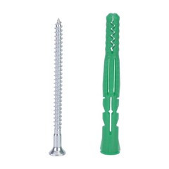 50pcs Expansion Plug Tubes Anching Kits For Various Wall Fixing Mounting Object