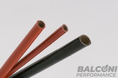 BALCONI PERFORMANCE Glass fibre braided sleeving coated with silicone rubber
