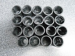 19 x REIKU PAGOB-23P16 BLACK POLYMID STRAIGHT CONNECTORS WITHOUT SEAL