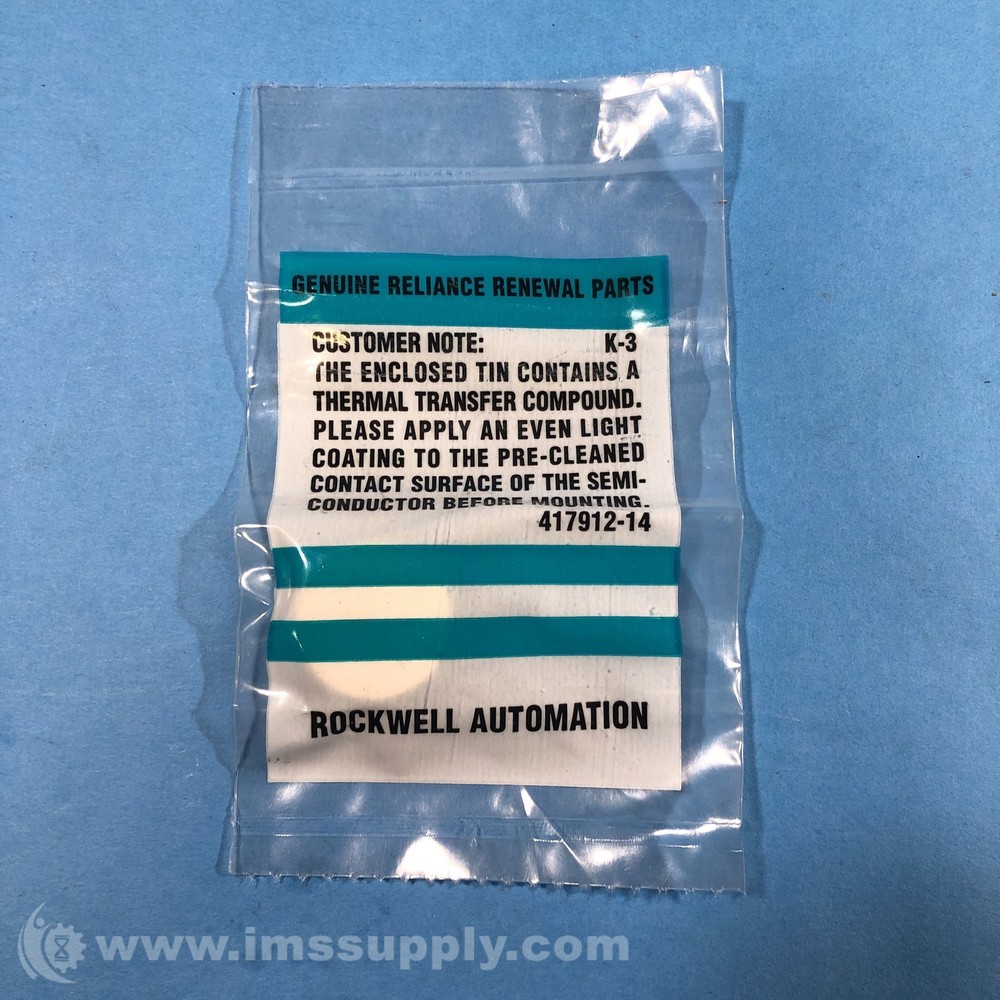 Rockwell Automation 417912-14 Thermal Transfer Compound FNFP