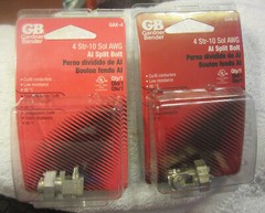 2 Gardener Bender new packs Split Bolt Connector, 4 AWG to 10 AWG GAK-4,NEW lot