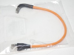 *Lot of 2* L-Com TRD815SRA2OR-1 Shielded Right-Angle 1FT Patch Cable – NEW Su…