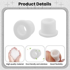 20PCS Rubber Grommets 3/8″(10mm) Drill Hole, 1/4″(6mm) ID Durable White Silic…