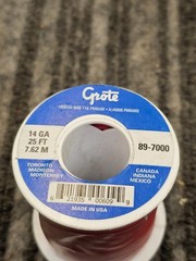 GROTE 89-7000: Primary Automotive Wire 14 GA 25 FT 7.62 M RED