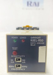 OMRON K6EL–R50 EARTH LEAKAGE RELAY 50mA to 150mA (Free Shipping)