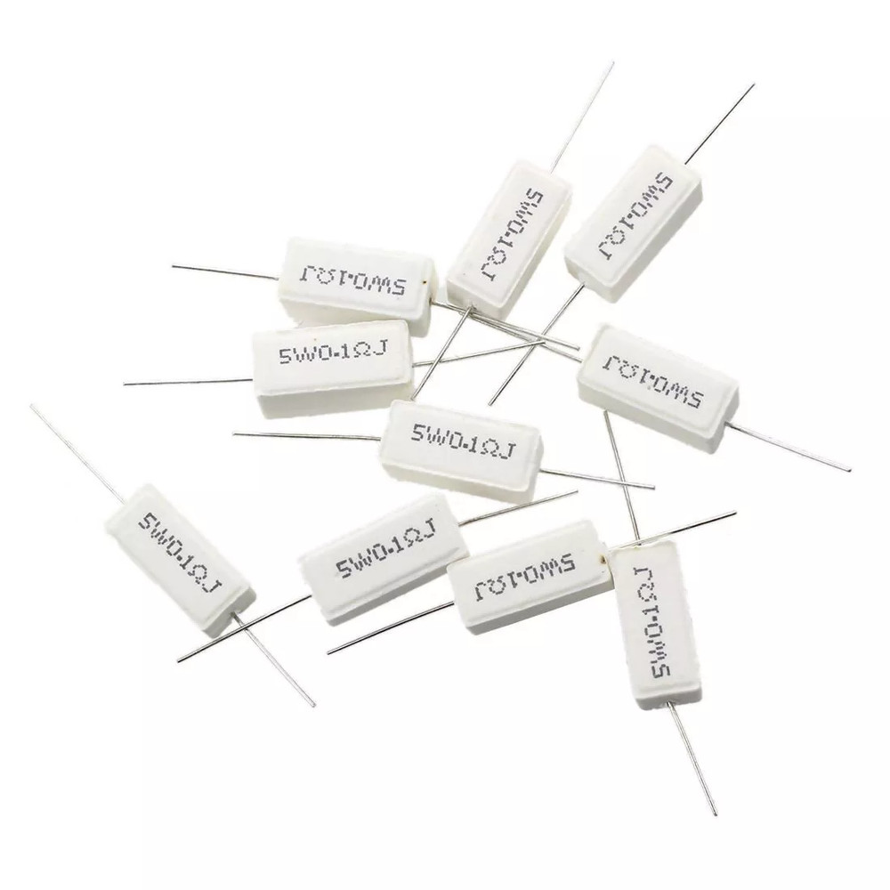‌5W High Power Cement Resistors ±5% 0.05Ω-100KΩ Horizontal PCB Mount‌