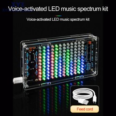 LED Music Spectrum Kit Voice Control Dynamic Dot Matrix Spectrum Screen DIY 5V