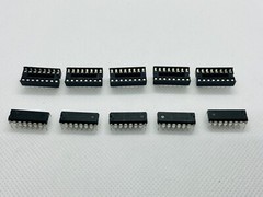 5-10 Set CD4017 CD4017BE DIP-16 Decade Counter Divider IC with Socket Choose Qty