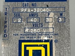 Square D PFA32040 40-Amp Bus Plug 3-P 3-W 250-V Circuit Breaker