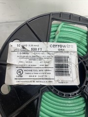 Cerro Wire VW-1 10 AWG Green 600V Insulated Wire 325FT # 12658